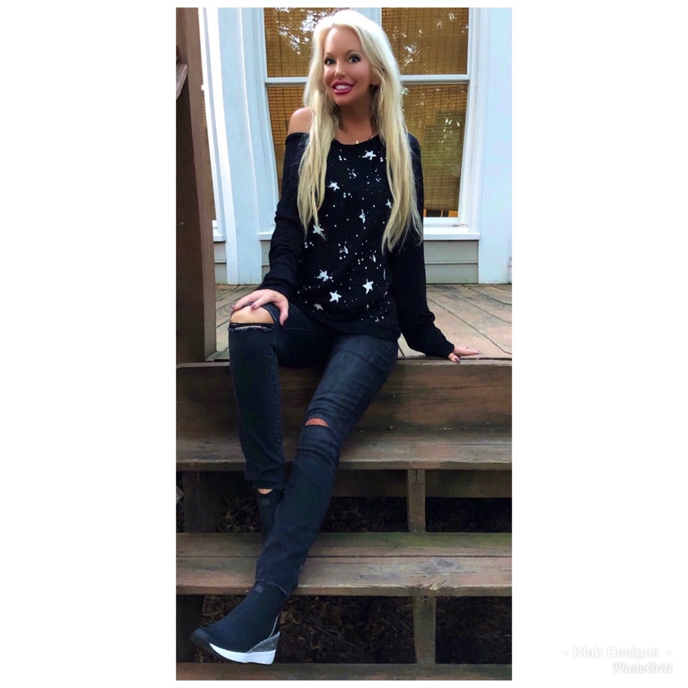 🛍LAST 1! Seeing ⭐️ Stars! Oversized Sweatshirt! - Picture 4 of 8